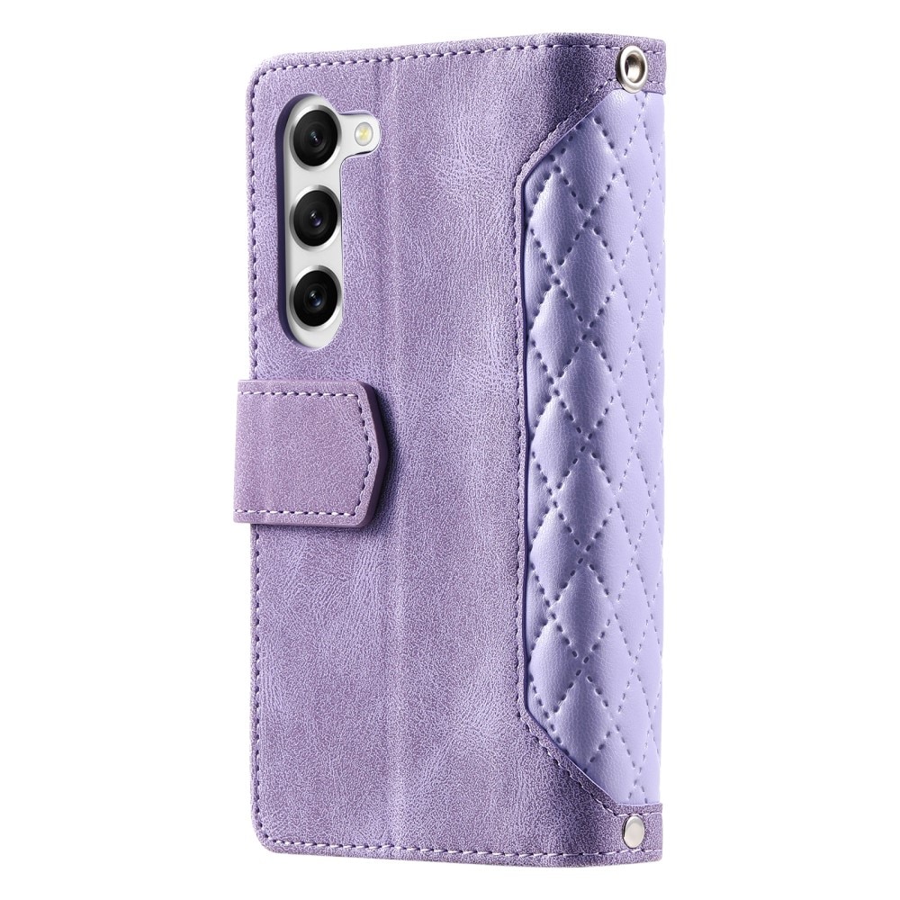 Samsung Galaxy S23 Plus Brieftasche Hülle Quilted lila