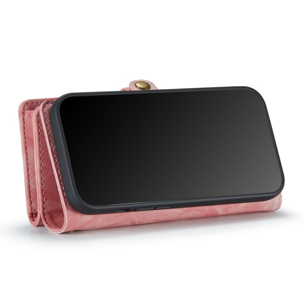 Multi-slot Portemonnaie-Hülle iPhone SE (2020) rosa