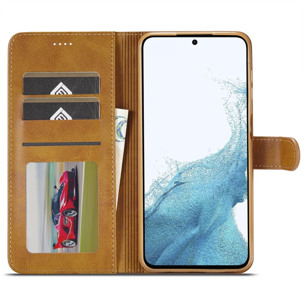 Portemonnaie-Hülle Samsung Galaxy A54 cognac