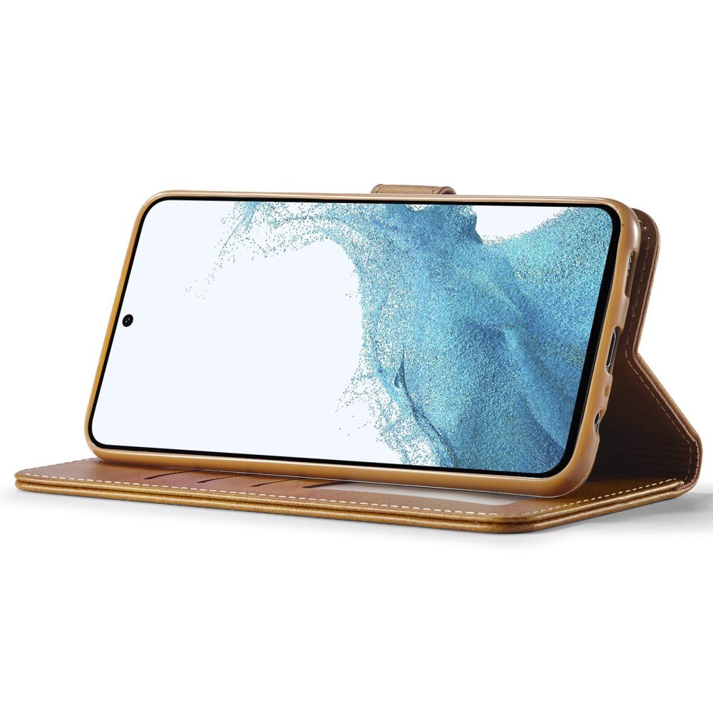 Portemonnaie-Hülle Samsung Galaxy A54 cognac