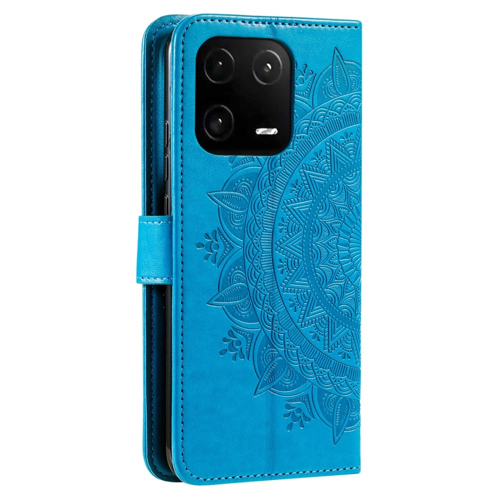 Xiaomi 13 Pro Handytasche Mandala blau