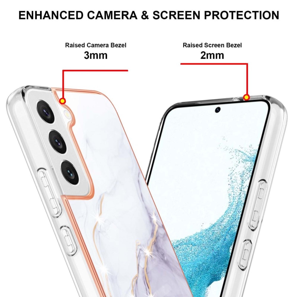 Samsung Galaxy S23 TPU-hülle weiß Marmor