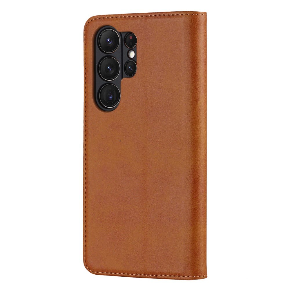 Samsung Galaxy S23 Ultra Slim Handytasche cognac