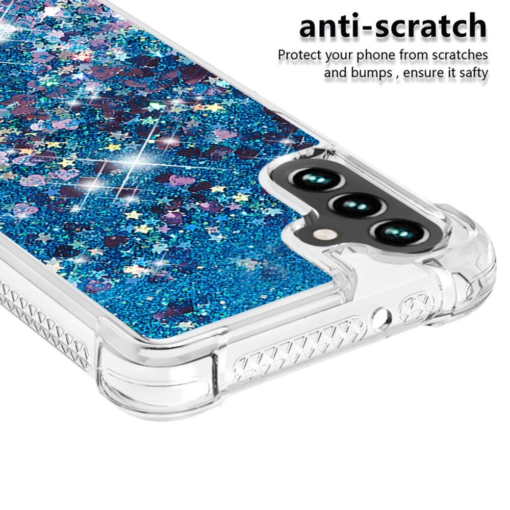 Samsung Galaxy A54 Glitter Powder TPU Handyhülle blau