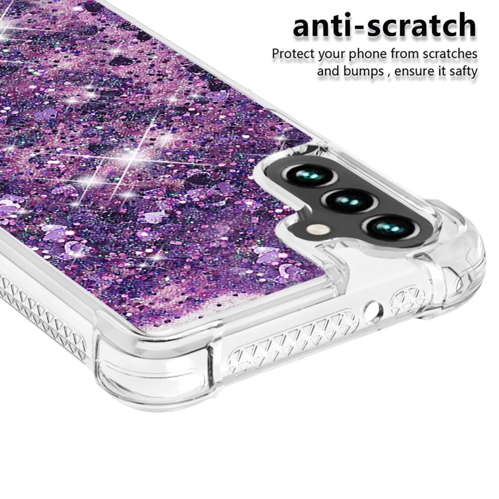Samsung Galaxy A54 Glitter Powder TPU Handyhülle lila