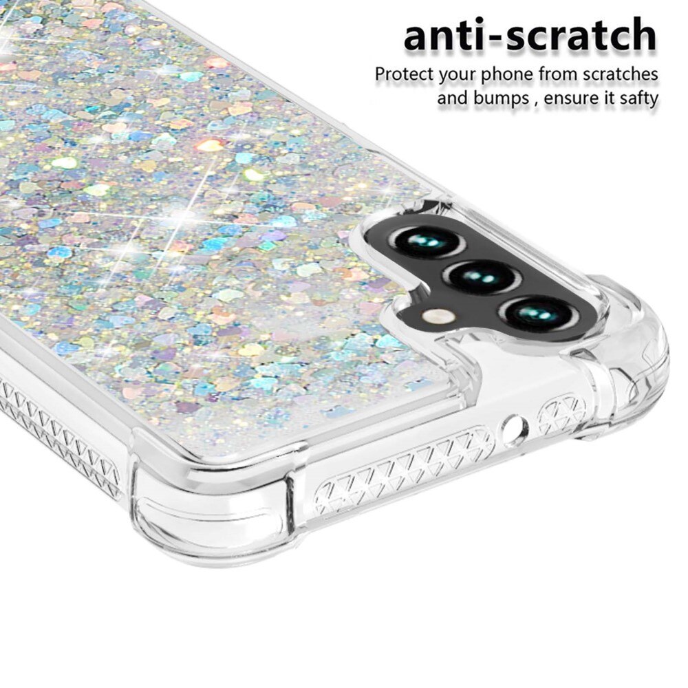 Samsung Galaxy A54 Glitter Powder TPU Handyhülle silber