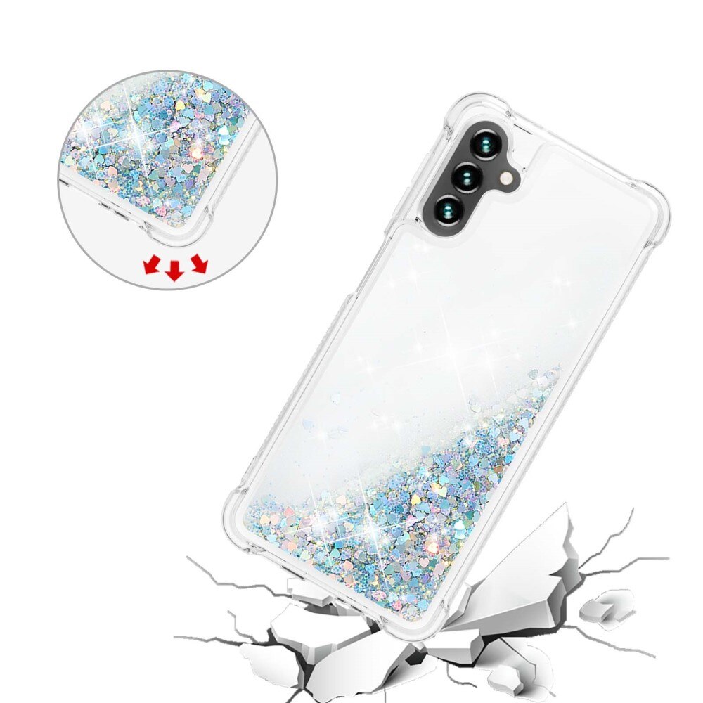 Samsung Galaxy A54 Glitter Powder TPU Handyhülle silber