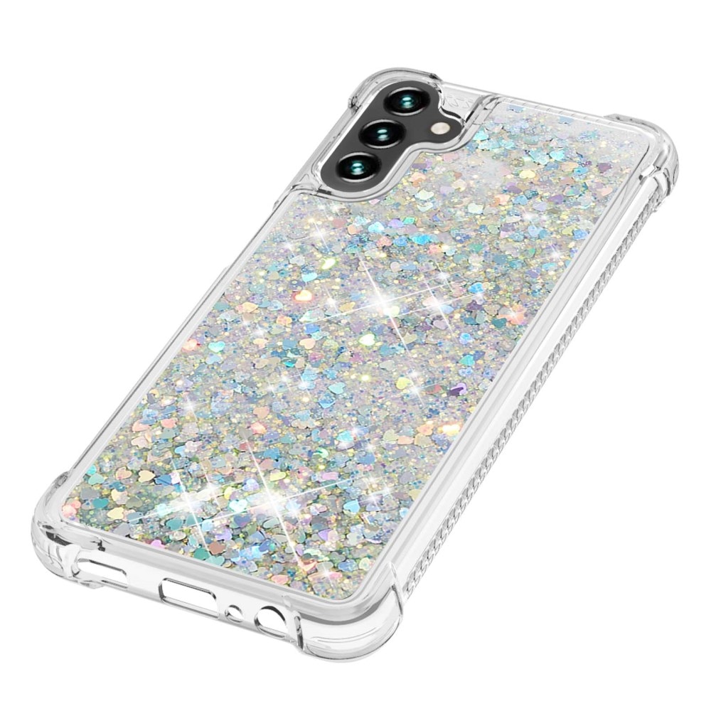 Samsung Galaxy A54 Glitter Powder TPU Handyhülle silber