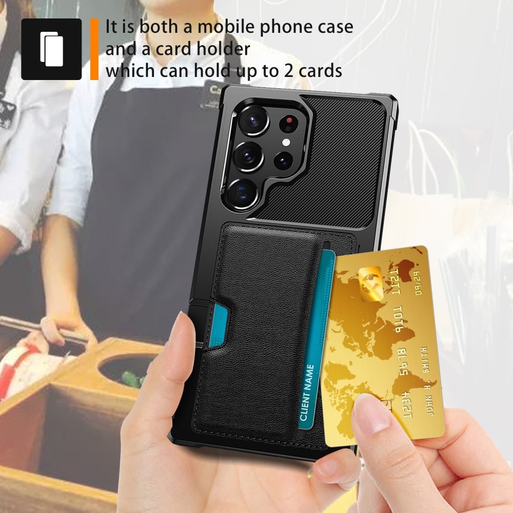 Samsung Galaxy S23 Ultra Tough Card Case schwarz