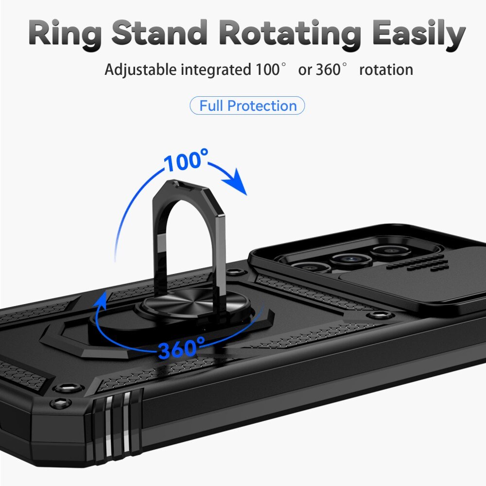 Samsung Galaxy A54 Hybrid-Hülle Tech Ring+Kameraschutz schwarz