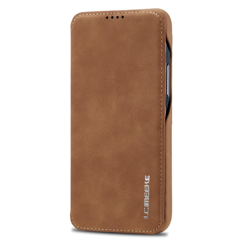 Slim Portemonnaie-Hülle Samsung Galaxy S23 cognac