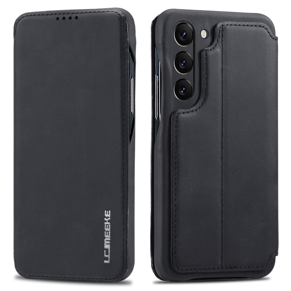 Slim Portemonnaie-Hülle Samsung Galaxy S23 Plus schwarz