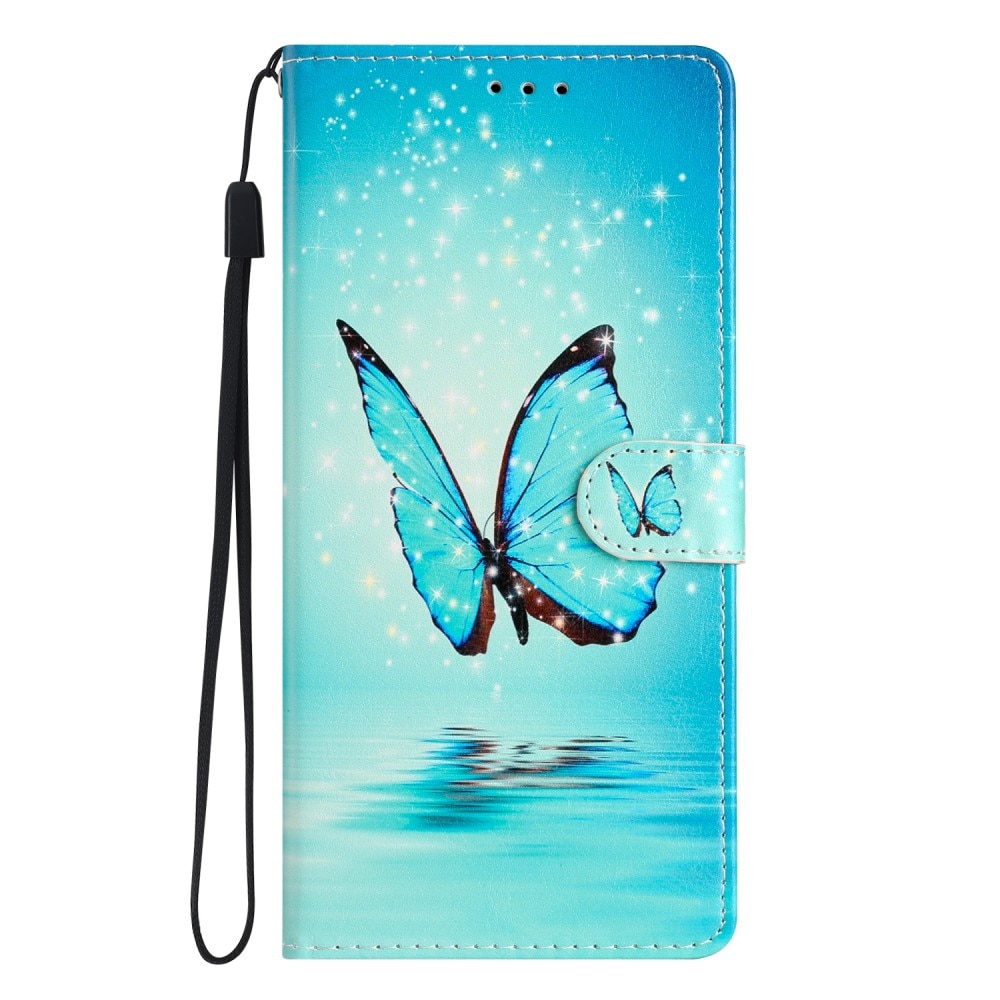 Samsung Galaxy A54 Handytasche blaue Schmetterlinge