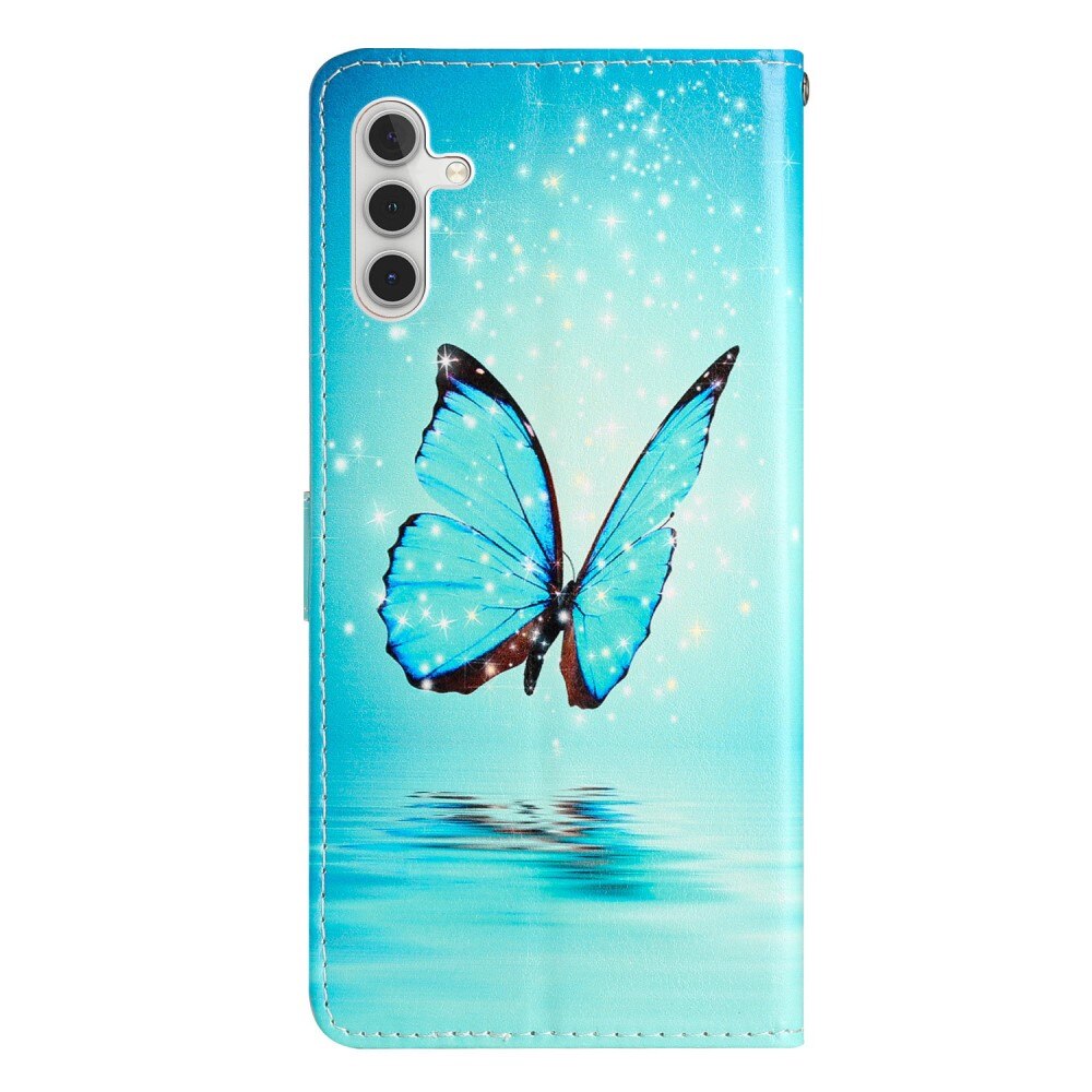 Samsung Galaxy A54 Handytasche blaue Schmetterlinge