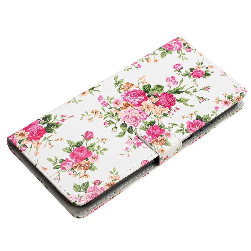 Samsung Galaxy A54 Handytasche pinke Blumen