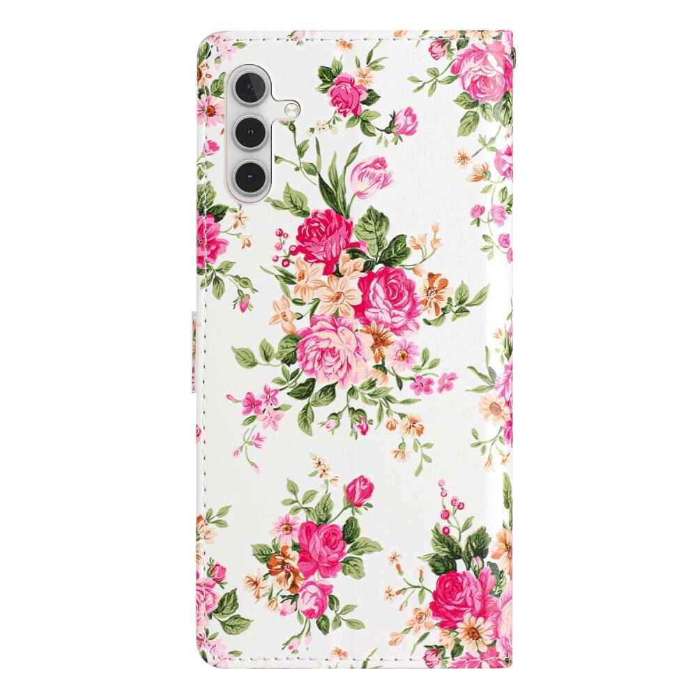 Samsung Galaxy A54 Handytasche pinke Blumen