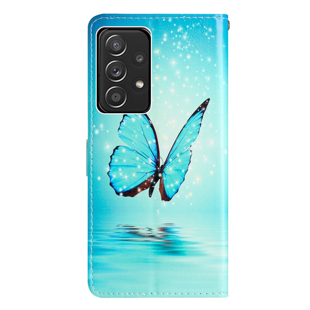 Samsung Galaxy A53 Handytasche blaue Schmetterlinge