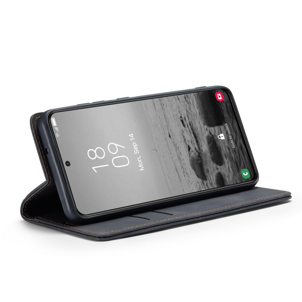 Slim Portemonnaie-Hülle Samsung Galaxy S23 Plus Schwarz