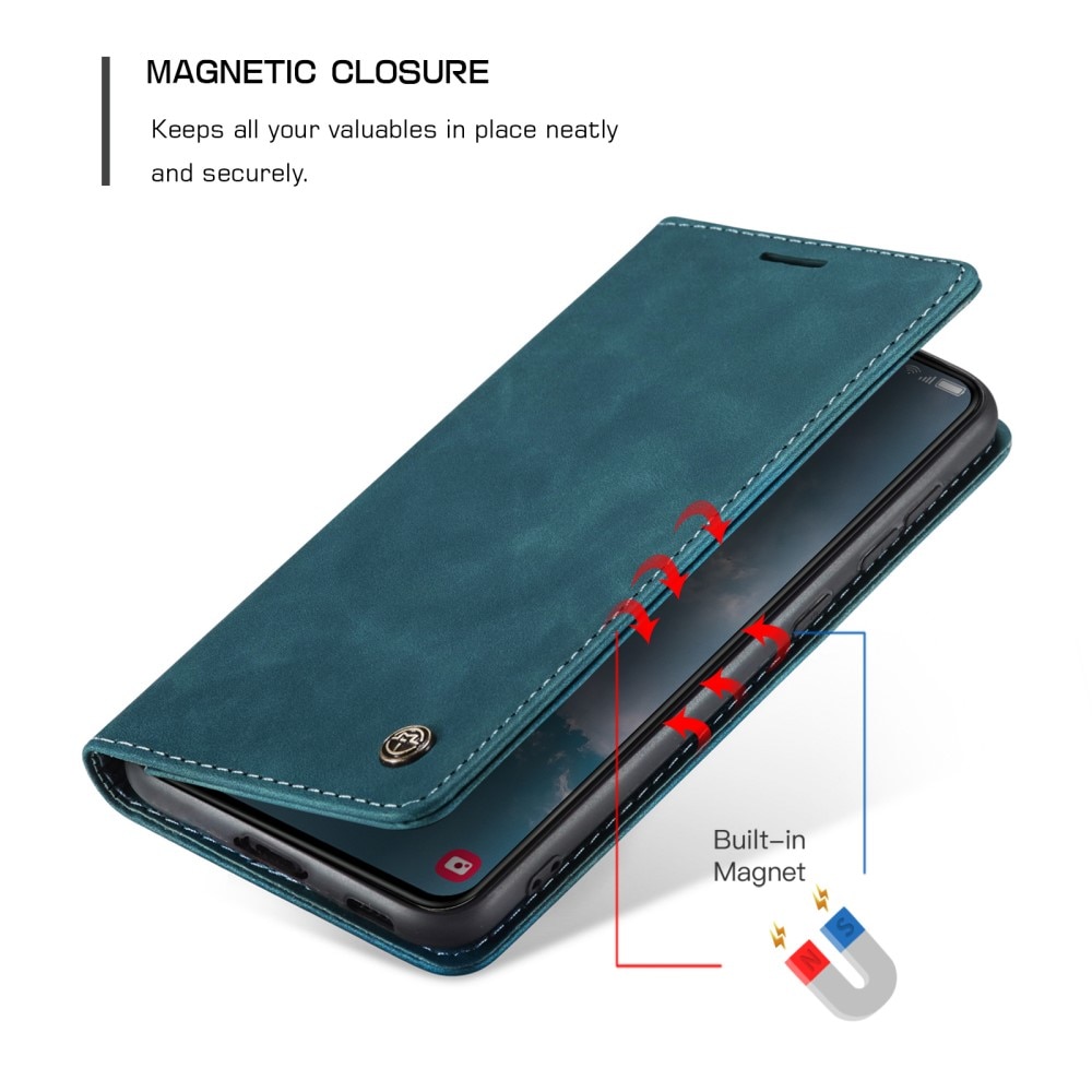 Slim Portemonnaie-Hülle Samsung Galaxy S23 Plus Blau