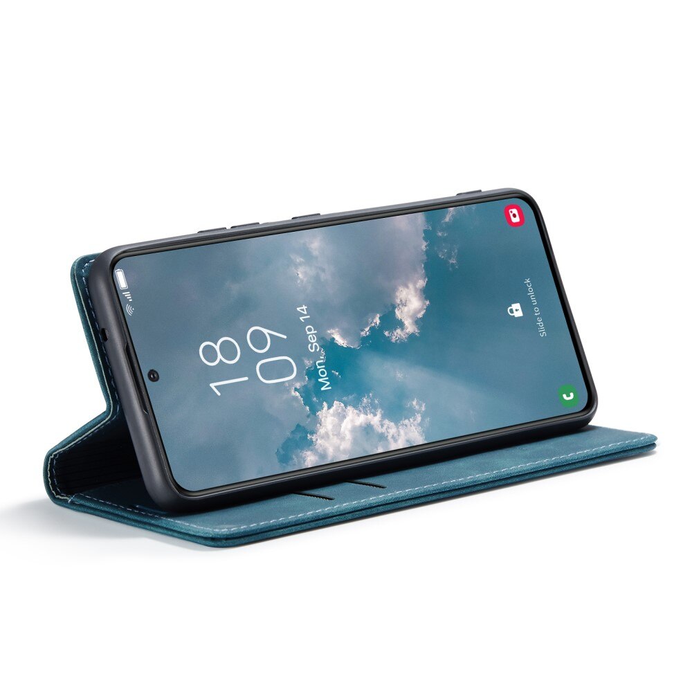 Slim Portemonnaie-Hülle Samsung Galaxy S23 Plus Blau