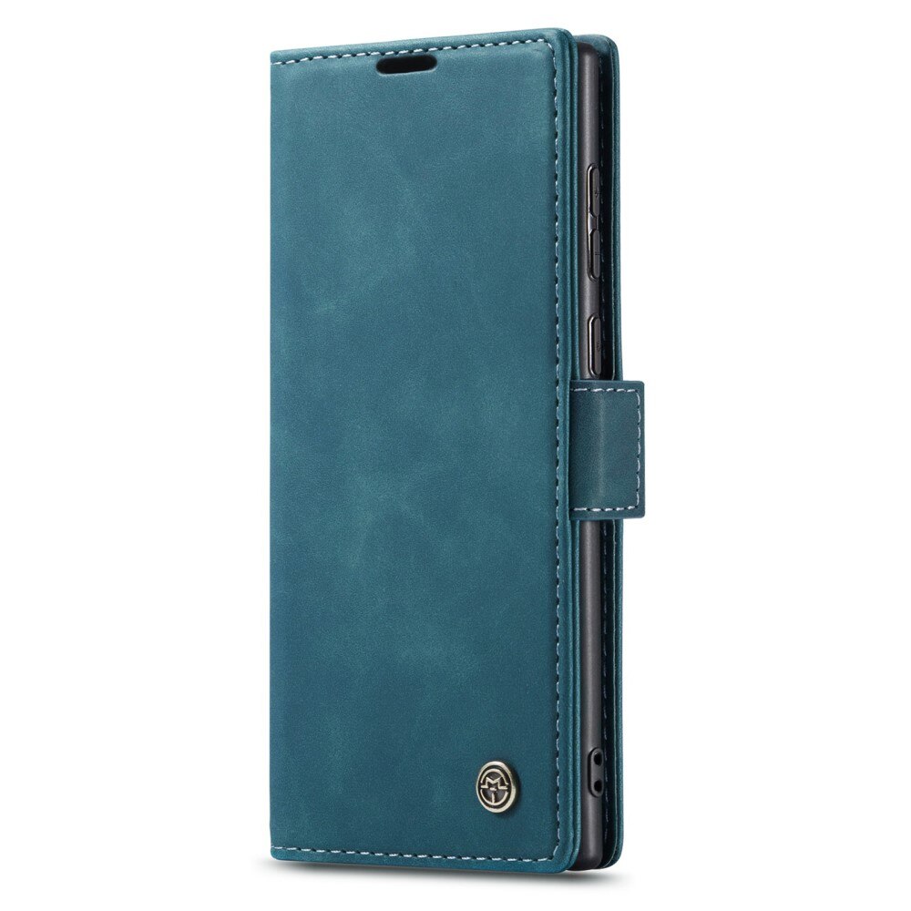 Slim Portemonnaie-Hülle Samsung Galaxy S23 Ultra Blau
