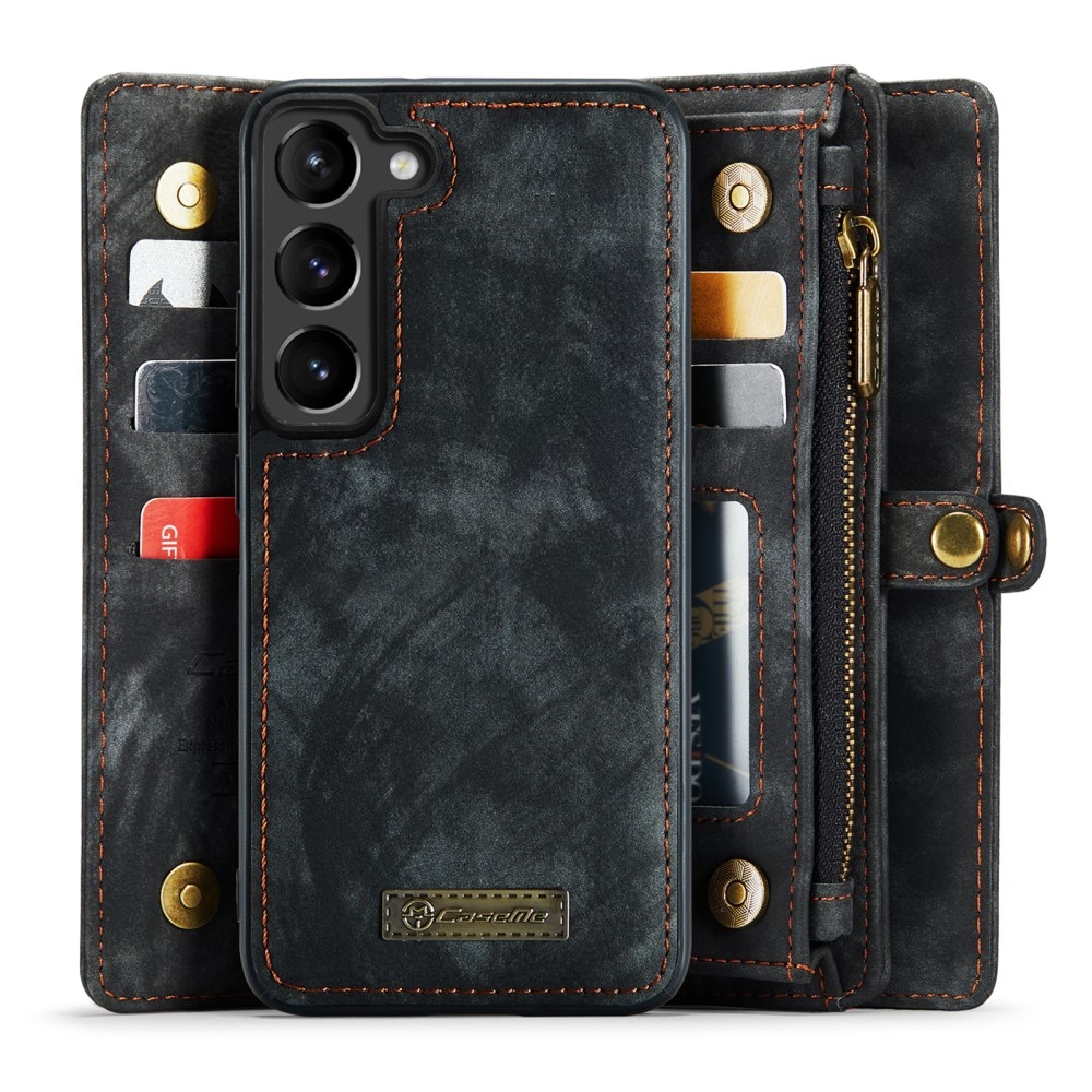 Multi-slot Portemonnaie-Hülle Samsung Galaxy S23 Plus Grau