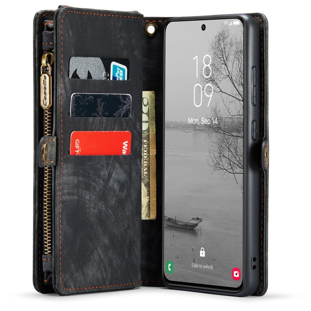 Multi-slot Portemonnaie-Hülle Samsung Galaxy S23 Plus Grau
