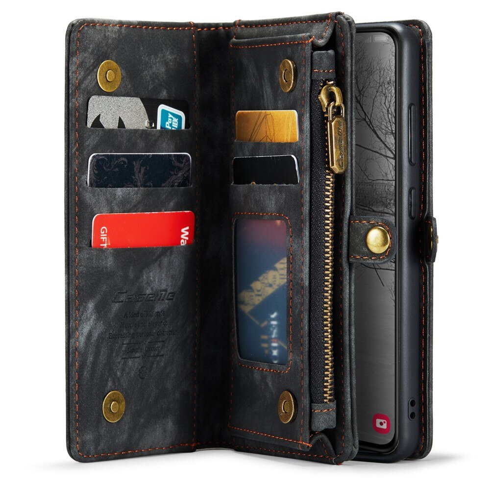Multi-slot Portemonnaie-Hülle Samsung Galaxy S23 Plus Grau