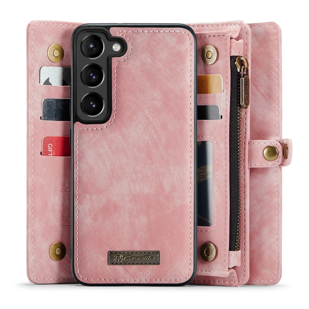 Multi-slot Portemonnaie-Hülle Samsung Galaxy S23 Plus Rosa