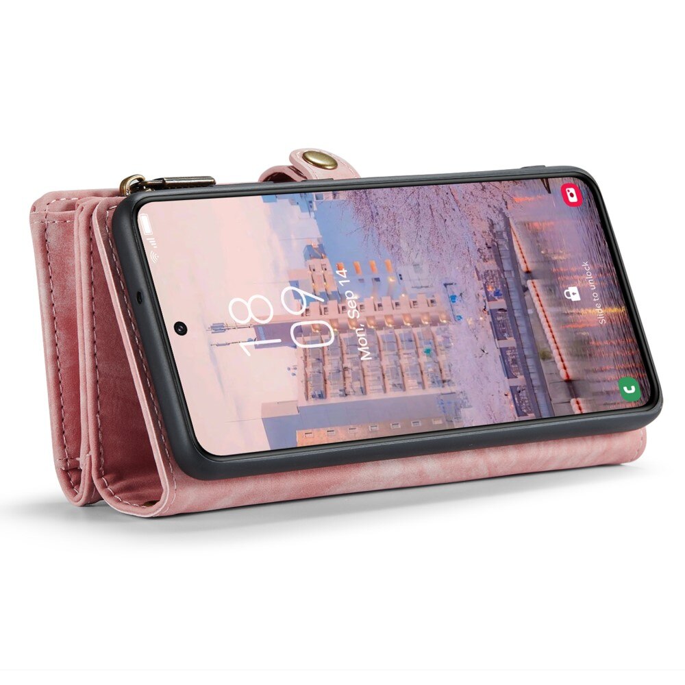 Multi-slot Portemonnaie-Hülle Samsung Galaxy S23 Plus Rosa