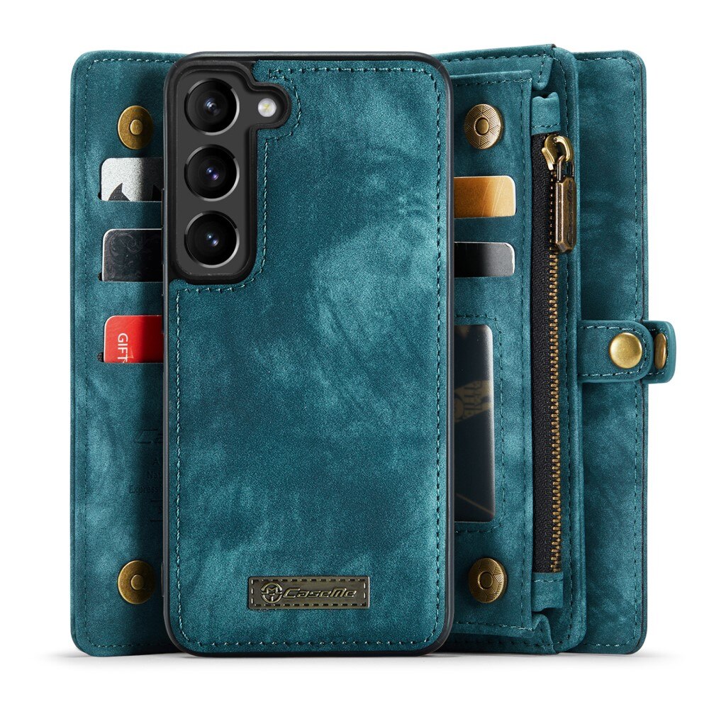 Multi-slot Portemonnaie-Hülle Samsung Galaxy S23 Plus Blau
