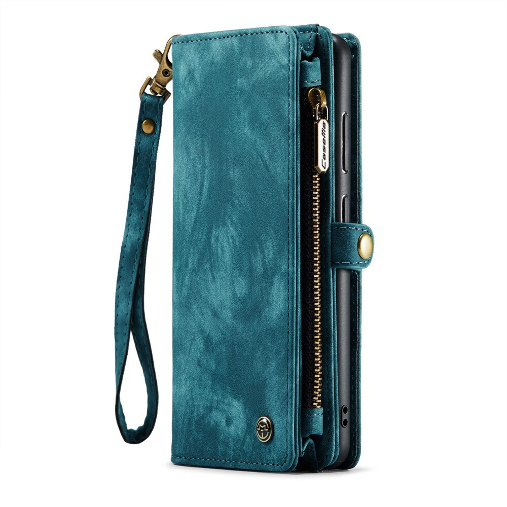 Multi-slot Portemonnaie-Hülle Samsung Galaxy S23 Plus Blau