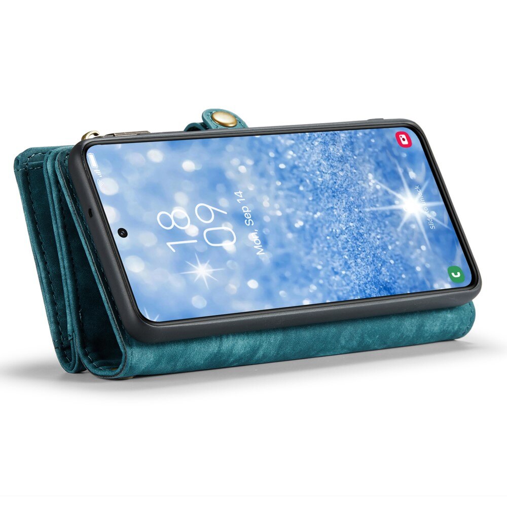 Multi-slot Portemonnaie-Hülle Samsung Galaxy S23 Plus Blau