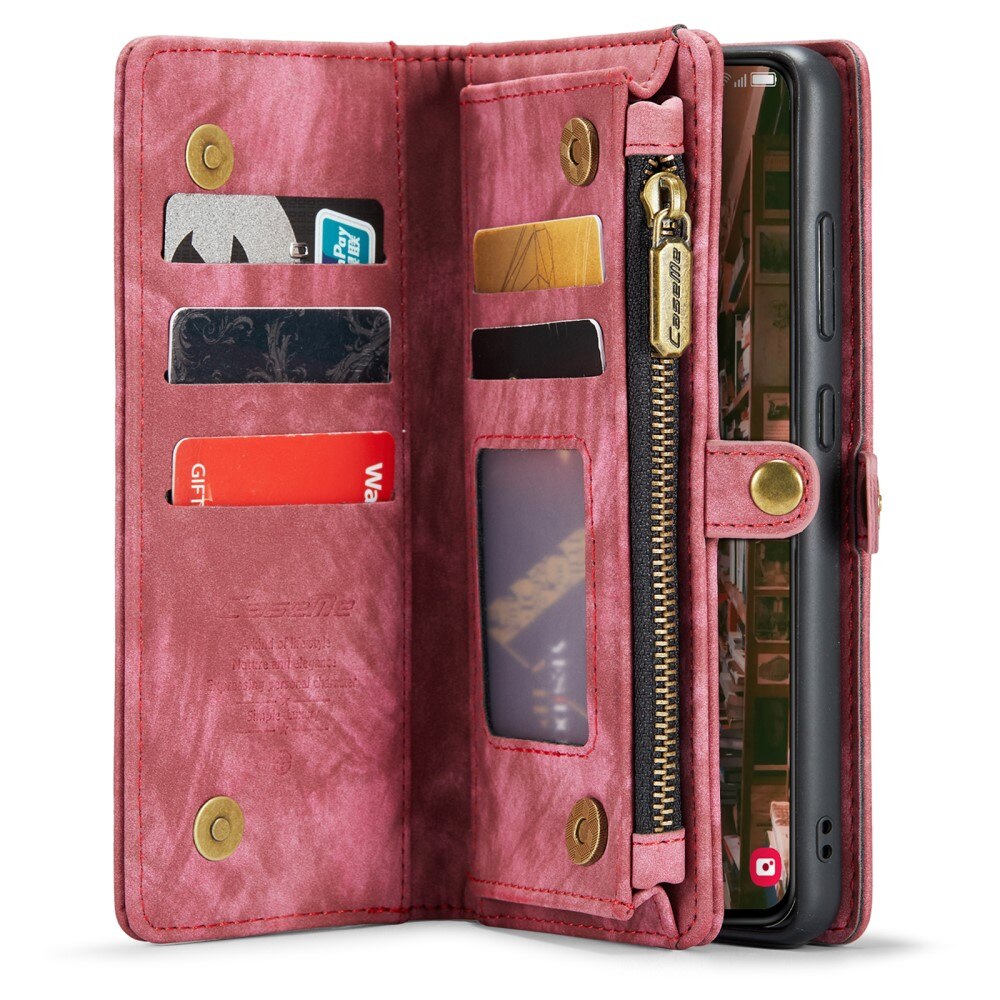 Multi-slot Portemonnaie-Hülle Samsung Galaxy S23 Plus Rot