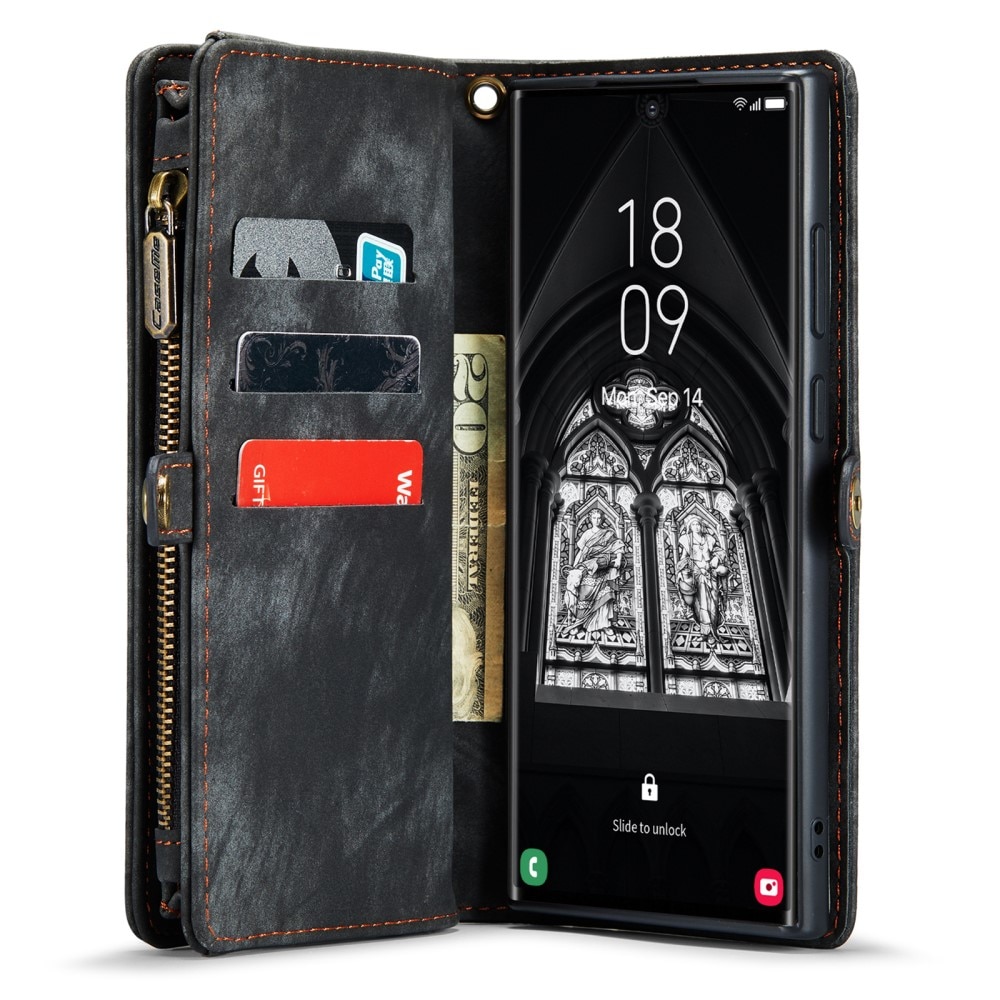 Multi-slot Portemonnaie-Hülle Samsung Galaxy S23 Ultra grau