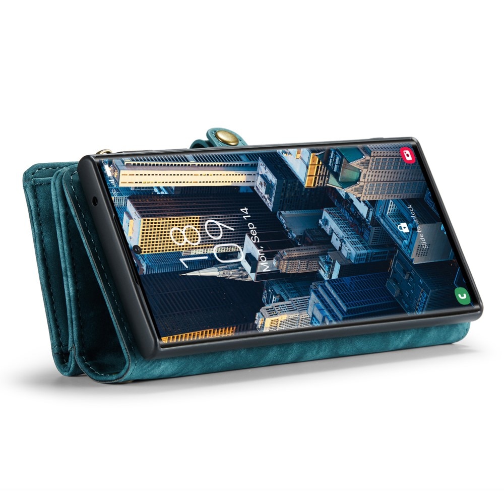 Multi-slot Portemonnaie-Hülle Samsung Galaxy S23 Ultra blau