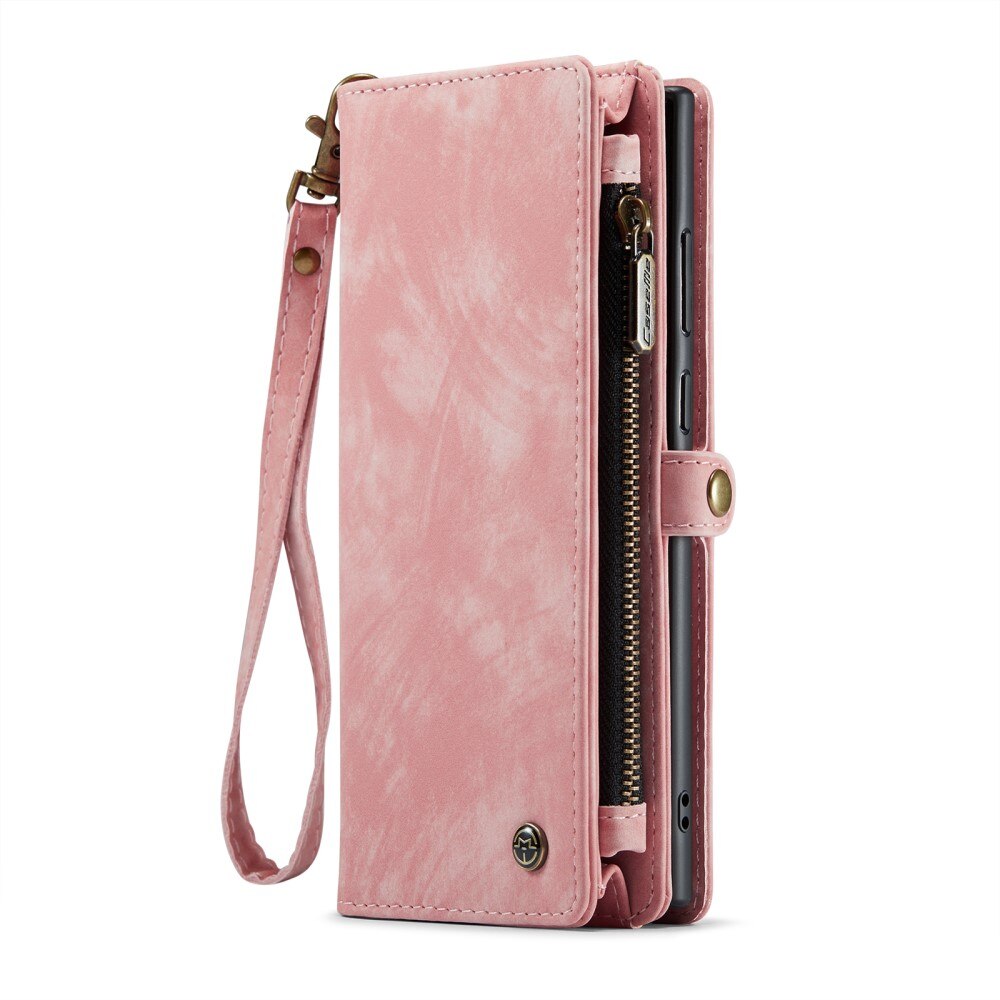 Multi-slot Portemonnaie-Hülle Samsung Galaxy S23 Ultra Rosa