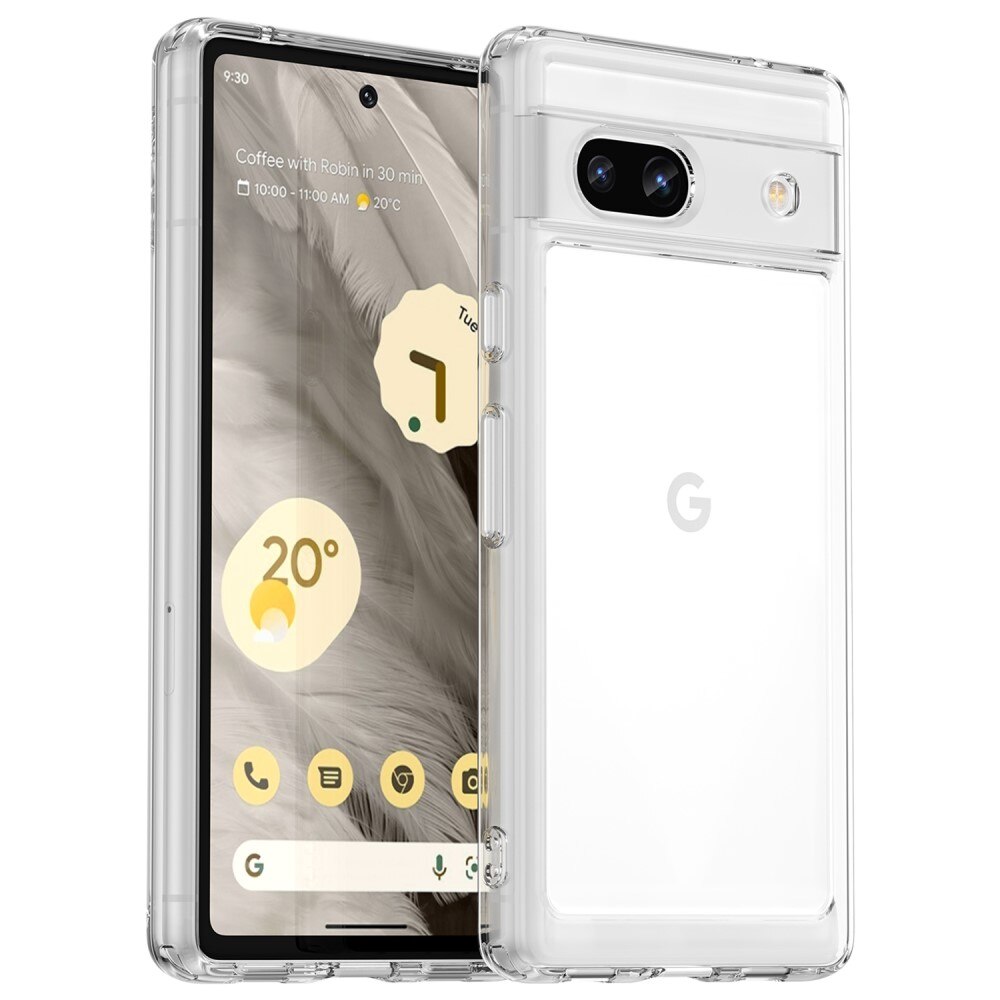 Google Pixel 7a hybride Handyhülle Crystal Hybrid transparent