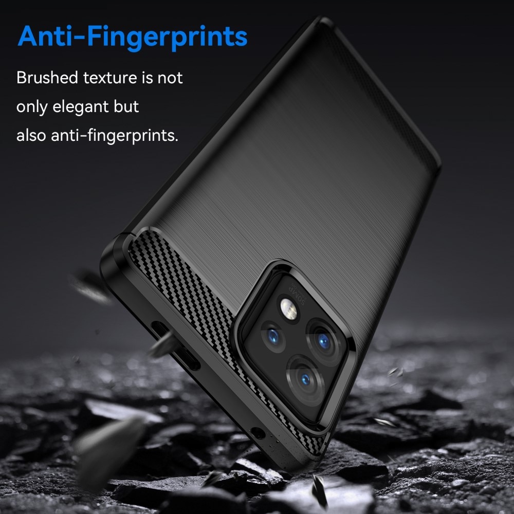 Motorola Edge 40 Pro Hülle TPU Brushed Black