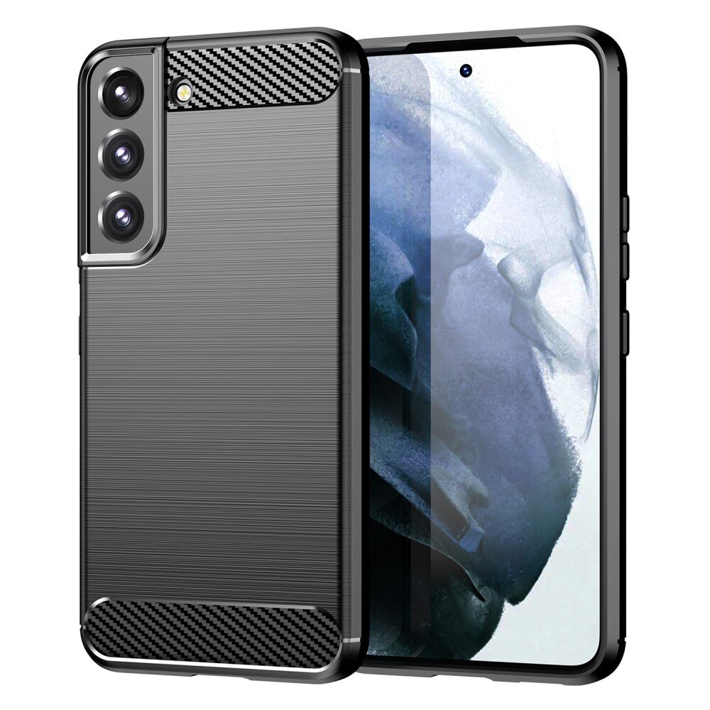 Samsung Galaxy S23 Plus Hülle TPU Brushed Schwarz