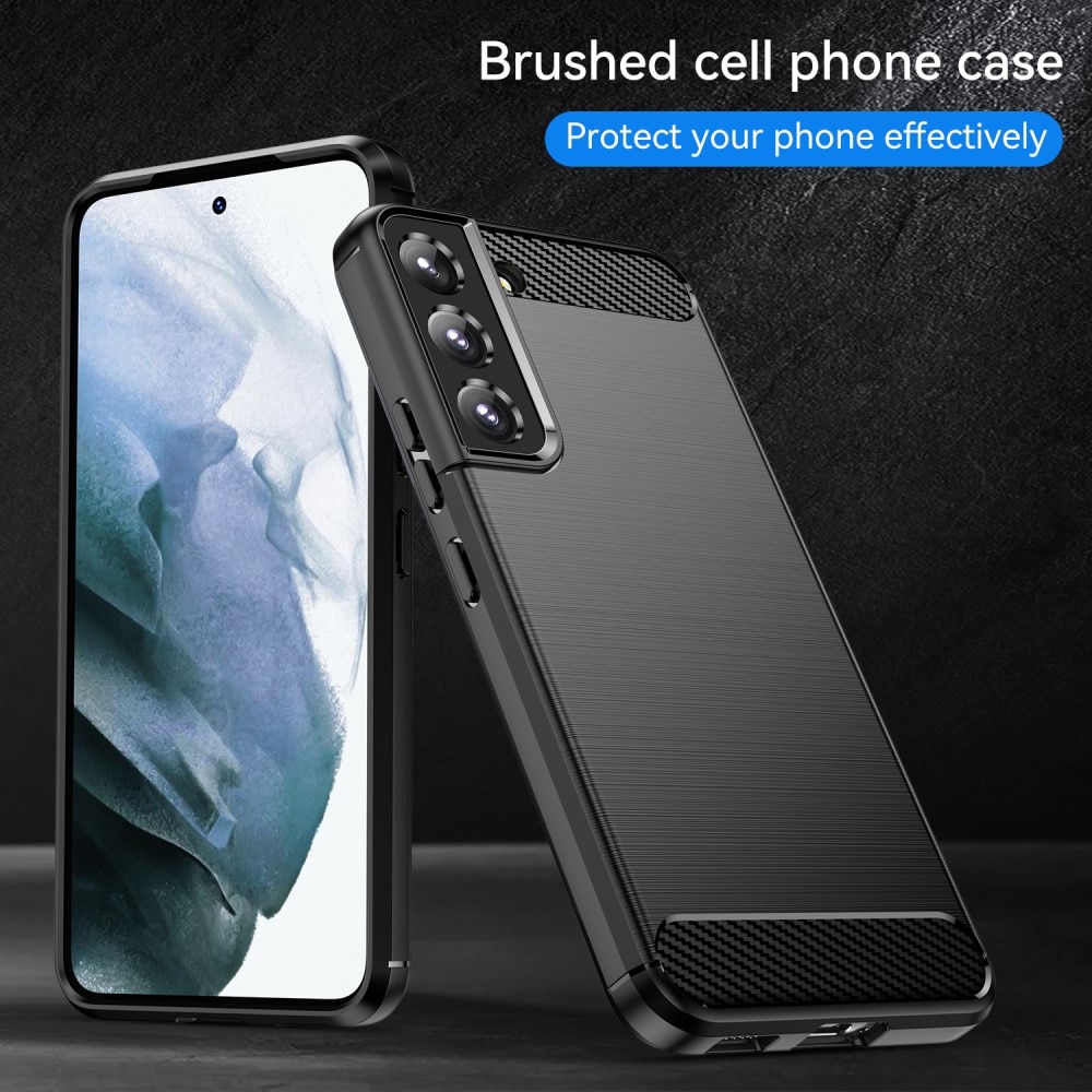 Samsung Galaxy S23 Plus Hülle TPU Brushed Schwarz
