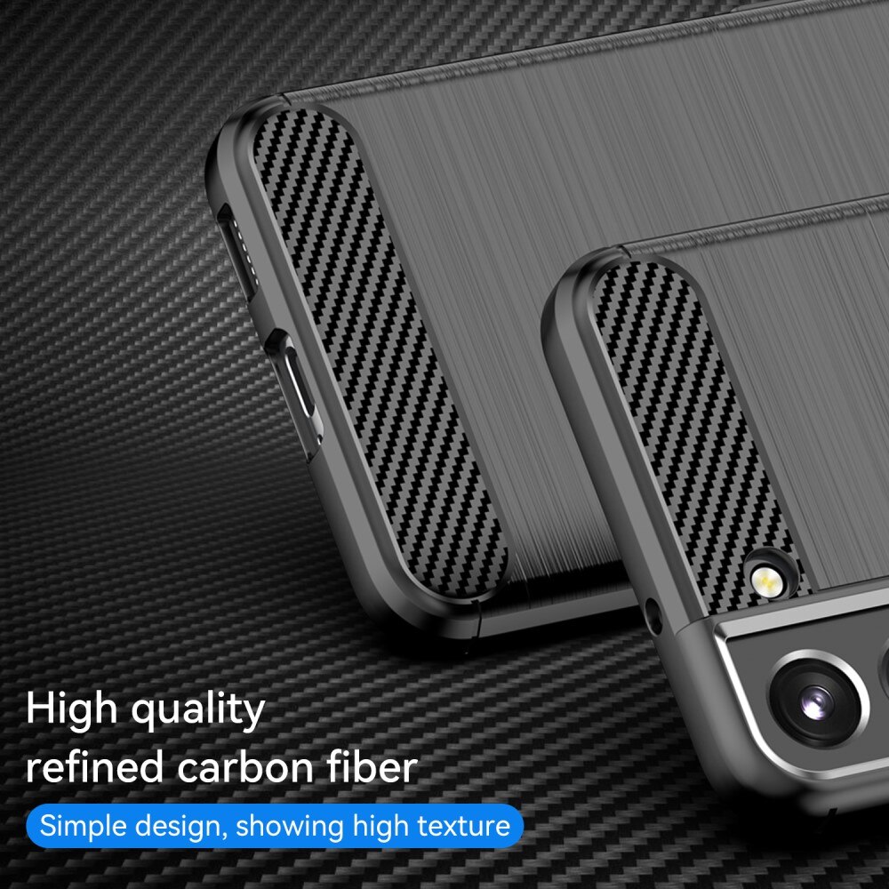 Samsung Galaxy S23 Plus Hülle TPU Brushed Schwarz