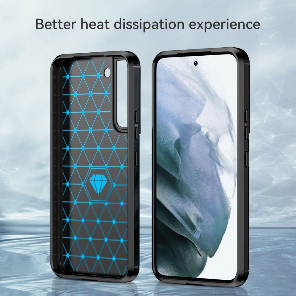 Samsung Galaxy S23 Plus Hülle TPU Brushed Schwarz