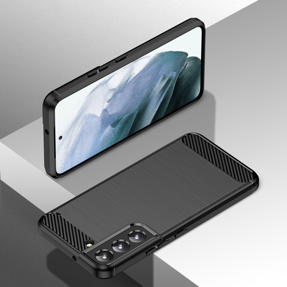 Samsung Galaxy S23 Plus Hülle TPU Brushed Schwarz