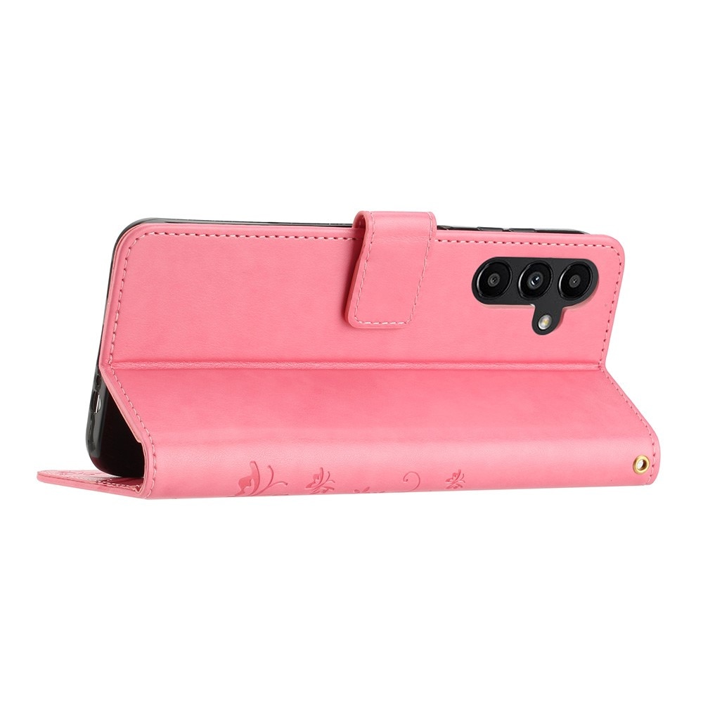 Samsung Galaxy A54 Handyhülle mit Schmetterlingsmuster, Rosa