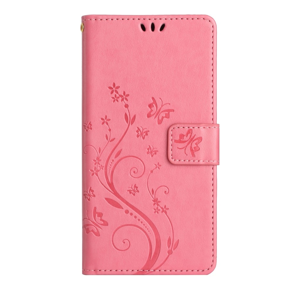 Samsung Galaxy A54 Handyhülle mit Schmetterlingsmuster, rosa
