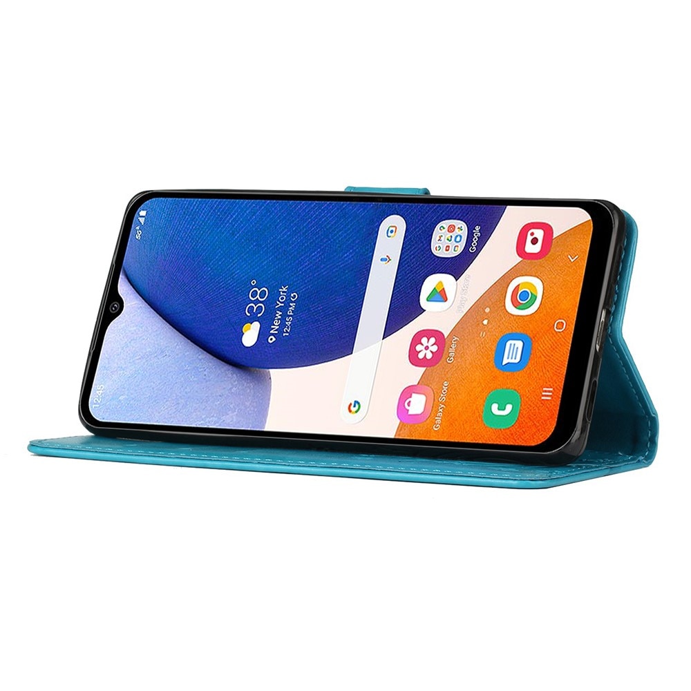Samsung Galaxy A54 Handyhülle mit Schmetterlingsmuster, blau