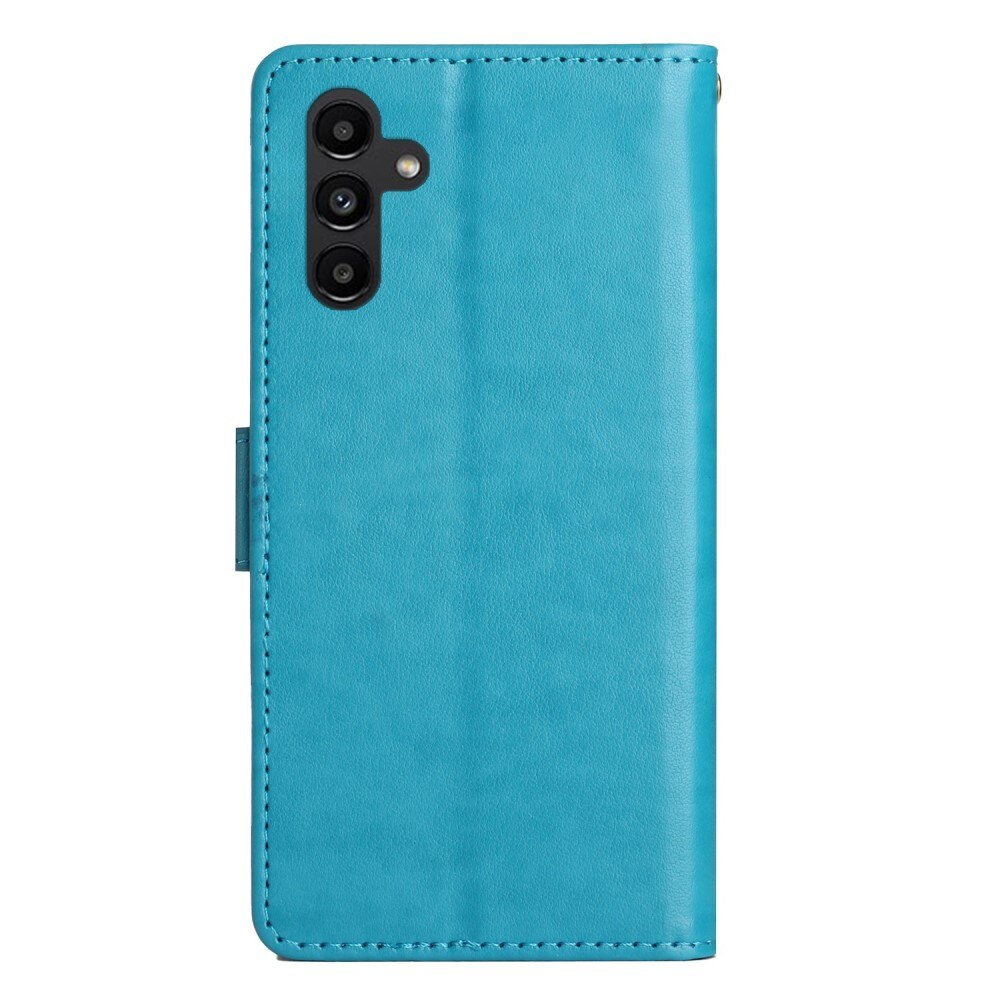Samsung Galaxy A54 Handyhülle mit Schmetterlingsmuster, Blau