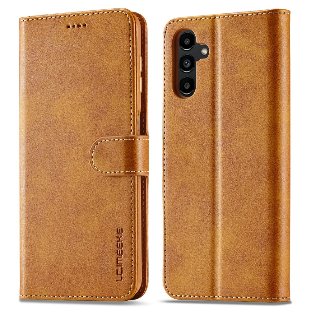 Portemonnaie-Hülle Samsung Galaxy A34 cognac