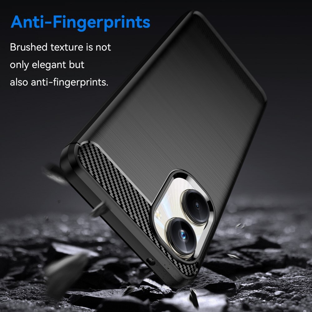 Realme 10 Pro Hülle TPU Brushed Schwarz